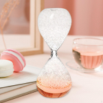 Mullilaulmine liivakellalaua kaunistus lauaplaat k&auml;sit&ouml;&ouml;na valmistatud meelelahutus perekonnale roosa