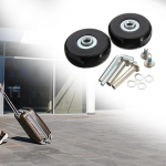 2-osaline pagasikohvri rattad, asenduspaindlikud kulumiskindlad laagrid, remondikomplektid 54mm