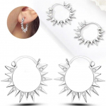 K&otilde;rvar&otilde;ngas 925 h&otilde;bedane naiste s&uuml;damek&otilde;rvar&otilde;ngas Pumpkin Coach K&otilde;rvar&otilde;ngad h&otilde;bedased naiste t&auml;ht liblikas k&otilde;rvar&otilde;ngad ehted valge