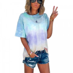 Suvine naiste T-s&auml;rk Mood Gradient l&uuml;hikeste varrukatega 3D Prinditud Topid T-s&auml;rgid Igap&auml;evane T-s&auml;rk Naiste Harajuku Naise r&otilde;ivad Y2k M