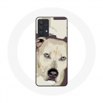 &Uuml;mbris Samsung Galaxy A32 5G Pitbull Dog White jaoks