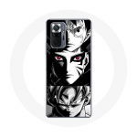 &Uuml;mbris Xiaomi Redmi Note 10 Pro Sangoku Naruto Luffy &uuml;heosalise Dragon Ball Z mustvalge taustaga anime manga jaoks