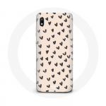 &Uuml;mbris Samsung Galaxy A10 abstraktse musta s&uuml;dame tekstuuriga taustaga