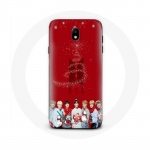 &Uuml;mbris Samsung Galaxy J5 2017 BTS Bangtan Boysi punase taustaga j&otilde;ulukingiks 2023
