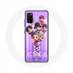 &Uuml;mbris Samsung Galaxy S20 BTS TinyTAN animatsiooniplakatile RM Jin Suga J-Hope Jimin Jungkook ja V