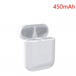Asendusjuhtmeta laadimiskarp Airpods Pro 1/2/3 Bluetooth-k&otilde;rvaklapi jaoks 600 mAh akulaadija &uuml;mbris koos LED-indikaatortulega For airpods 2 valge
