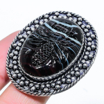 Natural Banded Agate Gemstone Handmade 925 Sterling Silver Ring Size 9 g9o22