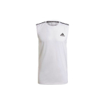 Adidas 3-Triipu Logoga Treeningmaika Meestele Topid Valge GM2158 L white