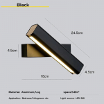 P&ouml;&ouml;ratavad Loovad Uued Kaasaegsed LED Seinavalgustid Sisevalgustus Elutuppa, &Otilde;ppimistuppa, Magamistuppa, Voodi k&otilde;rvale, Korteritesse, Vahek&auml;igu Koridori Lampideks must