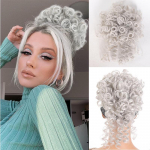 r&auml;pane kakuke juukset&uuml;kk elastne pingutusn&ouml;&ouml;r lahti laine lokkis, hobusesaba pikendus