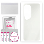 apgo MATTE Protective Skin Sticker for the back compatible with Huawei P60 Art., Wrap Film, Hydrogel Film, Flexible, Soft TPU with positioning layer e