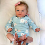 48 cm Reborn Baby Doll Felicia Elutruu k&auml;sitsi juurtega juustega Reborn Dolls Armas beebinukk kingitus lastele 48cm Cloth Body Doll