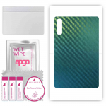 apgo Protective Skin Sticker for the back compatible with Lenovo Tab M10 5G, Wrap Film, Foil, Vinyl - Pattern Carbon Chameleon CAKA1