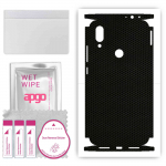 apgo Protective Skin Sticker for the back+sides compatible with Xiaomi Redmi 7, Full Wrap Film, Foil, Vinyl - Pattern Matrix