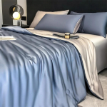 100% LYOCELL siidist suvine tekk &uuml;hev&auml;rviline sileda j&auml;&auml;ga jahutav tekk siidine tekk pehme jahe suvetekk voodi jaoks 150x200cm 1PC