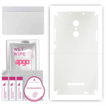 apgo Protective Skin Sticker for the back+sides compatible with Xiaomi Redmi Note 3 Note 3 Pro, Full Wrap Film, Foil, Vinyl - Pattern Matte Transparen