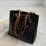 Suure mahutavusega naiste k&auml;ekotid, &uuml;he &otilde;laga suur pakett, ni&scaron;idisaini klassi reisikott, kandekott 30*12*27cm must