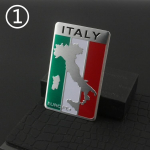 1 x Itaalia rahvuslipp Universaalne auto embleem kleebis m&auml;rk dekaal 1