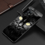 Black Cat Staring Eye Case Samsung Galaxy A12 A22 A31 A32 A50 A51 A70 A71 A72 A11 A21S A02S A10S A20S A30S A52 S 5G kate Samsung A02