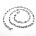 5 mm roostevabast terasest k&uuml;mne tuhande t&auml;hem&auml;rgi pikkune kett Kaelakee Ehted Aksessuaarid Unisex Ehted 5mm50cm