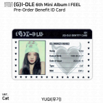 (G)I-DLE G-IDLE IDLE 6. minialbum I Feel Photocard Polaroid ID-kaart MIYEON Yuqi - ID Card (C)