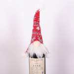 J&otilde;ulukaunistused N&auml;otute nuku veinipudeli hoidja J&otilde;uluvana veinikott mitmev&auml;rviline