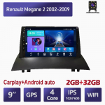 9-tolline Carplay auto raadio Renault Megane 2 2002-2009 jaoks, auto multimeedia videopleier, GPS navigatsioon, WiFi, 4+64GB 2+32GB