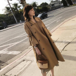 Trench mantel naistele kaherealine avar pikk mantel Casaco Feminino Abrigos Mujer s&uuml;gisene &uuml;ler&otilde;ivad XL
