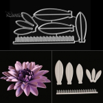 Lille kroonlehtede metallist l&otilde;ikematriitsid isetehtud &otilde;nnitluskaartide scrapbookingu kaunistamiseks h&otilde;be