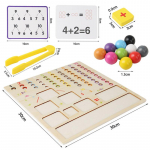 Lapsed Montessori kihelkonna matemaatika m&auml;nguasjad Klambrid helmeste arvude loendamine arvutamise m&auml;ng Koolieelsed &otilde;ppevahendid Harivad puidust m&auml;nguasjad