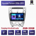 10-tolline Androidi autoraadio Carplay jaoks Hyundai Tucson 2006-2013 auto multimeedia videopleier GPS-navigatsioon WIFI 4+64GB 2+32GB