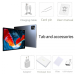 BDF 10,1-tolline tahvelarvuti Android-tahvelarvuti 3G 4G mobiiltelefonik&otilde;ne Android 11 kaheksatuumaline 6 GB ja 64 GB ROM Bluetooth Wi-Fi tahvelarvuti Standard Tab must