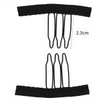 10 tk parukakammi klambrid 3-7 hambaga juuksepikendusklambrid roostevabast terasest parukakammi klambrid kummiga juuksepikenduste jaoks