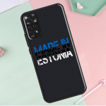 Eesti vapiembleem Redmi Note 12 Pro Plus kaanele Redmi Note 10 8 9 11 Pro 12S 11S 10S 9S 9C 10C 12C &uuml;mbris Redmi Note 9 Pro