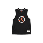 Jordan Flight MVP Logo Tr&uuml;kiga &Uuml;mmarguse Kaelusega Hingav V&otilde;rkkorvpalli Tank Top Meeste Topid Hall Must DX9729-045 XS black