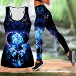 Sweet Flowers Print joogariietus naistele Mood Treening Retuusid Fitness Sport Vabaaja joogakomplekt Spordi&uuml;likond XS must