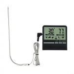 Mugava disainiga lihatoidu temperatuuri tester ahju BBQ must