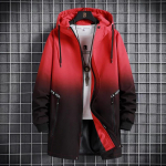 WTEMPO meeste gradientjope vedrukapuutsiga &uuml;lemine veekindel tuulejakk vabaaja mugavust&ouml;&ouml;mantel 10XL punane