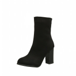 Naiste talvekontsaga poolsaapad Moodne terava ninaga t&otilde;mblukk Naiste vabaaja Chelsea saapad jalatsid Pehmest nahast l&uuml;hikesed saapad 35 must