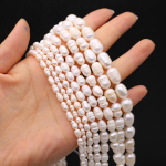 1Strand Luksuslikud kvaliteetsed riisikujulised kunstp&auml;rlihelmed meisterdamiseks kaelakeede k&auml;ev&otilde;rud jalav&otilde;rud, tarvikud, ehete valmistamine k&auml;sit&ouml;&ouml; p&auml;rlid 36 cm 1Strand/5-6mm valge