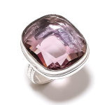 Amethyst Gemstone Handmade 925 Sterling Silver Gift Jewelry Ring Size 6 z3t84