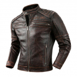 Vintage Meeste Nahkjakk Mootorratturi Nahkkattega Meestele Biker Jakk S&uuml;gis Meeste Mood Mootorratta Ehtne Nahk Ja...ket Mehed Size m 55-60kgs