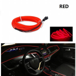 1M/2M/3M/4M/5M auto sisevalgustus LED-riba kaunistus Garland traattross torujuhtme painduv neoonvalgus USB-auto pistikupesa ajam 5M USB Plug