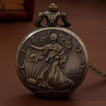 1 tk retromoodne pronkskvartsist taskukell, suveniirkingitus meestele ja naistele