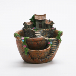 Aia roheliste taimede istutamine Lillepoti kaunistamine Mikromaastiku kaunistused isetegemine roheliste taimede kasvatamise seade Aia lillepoti kaunistamine 17.5*17*16cm oranž