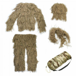 3D jahindus Ghillie &uuml;likond Snaiper taktikaline s&otilde;jav&auml;e kamuflaažir&otilde;ivad armee tulistamisriided džungliriided &otilde;ues linnuvaatlejate teesklemis&uuml;likond 140cm