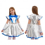 Lapsed, t&uuml;drukud, tulnukas robot, astronauti kost&uuml;&uuml;m kosmoses, nunnu kost&uuml;&uuml;m Halloweeni karnevali cosplay peo v&auml;ljam&otilde;eldud riietus laste&uuml;likond 11-12 Years