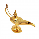 Aladdin Antiikne Puhas Messingist Chirag Lamp 8 Tolli Kuldne