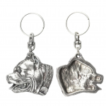 Pit Bull, American Pit Bull Terrier, Pitbull Terrier, APBT - Silver-plated dog pendant, handbag decoration, backpack pendant by Art-Dog brand