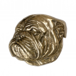 Bulldog II - commemorative plaque with a dog, personalized thank you, award, diploma with dedication from the Art-Dog brand pruun